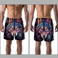 thumbnail image 3 of luoweisi Men's Beach Shorts Quick Dry Swim Trunks with Mesh Lining Wolf XL, 3 of 5