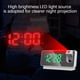 thumbnail image 2 of Xihbxyly Reloj de Proyección con Espejo, Proyección Ajustable de 180°, Pantalla Led Grande, Indicador de Temperatura y Humedad, Puerto de Carga Usb, Funcionamiento Silencioso, Ideal para Dormitorio y, 2 of 4