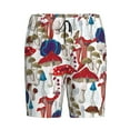 thumbnail image 4 of Naloa Colorful Mushrooms (2) Men's Short Pajama Pants, Lounge Comfort Shorts with Elasticized Waistband and Side Pockets - 3X-Large, 4 of 9
