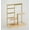 Golden, variant on Senya Jewelry Organizer Stand Vertical Earring Holder with Organizer Mesh and Wooden Tray Space Saving Earring Display Stand Large Capacity Jewelry Holder Organizer for Earring Ring Watch Necklace