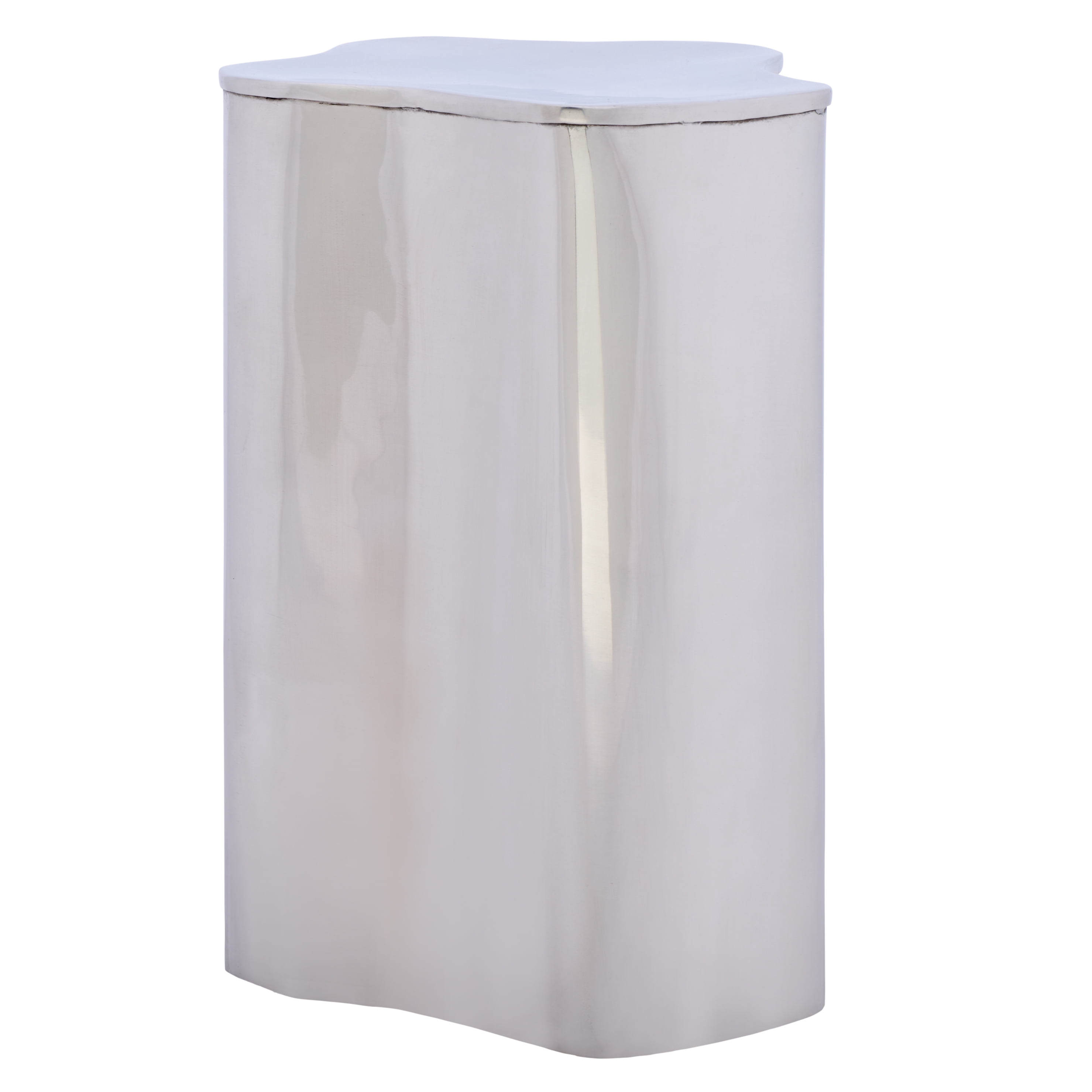 Safavieh Tonnie Modern Metal Curved End Table, Silver
