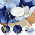 thumbnail image 4 of Pioneer Flower Floral Print Pattern Round Fitted Tablecloth with Elastic Edge,Dining Table Cover Waterproof,Outdoor Round Tablecloth for Camping,Dining,Indoor and Outdoor, 4 of 7