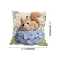 thumbnail image 3 of Uuiauoio Cute Animals Decorative Throw Pillow Cover , Animals Family Animals Outdoor Pillow Cases Square Standard Cushion Cover for Sofa Couch Bed Car 17.72x17.72 inch, 3 of 6