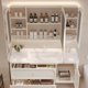thumbnail image 4 of Display Bathroom Cabinet Ceramic Integrated Basin Combination French Cream Style Bathroom Sink Washbasin YX50BC My Lux Decor Round, 4 of 13