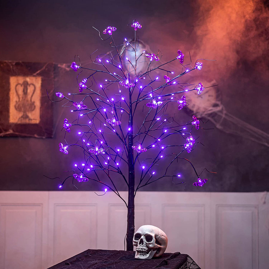 Joiedomi 6 FT Halloween Spooky Tree, Light Up Halloween Tree with 24