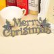 thumbnail image 4 of Colgador de puerta de Feliz Navidad, adorno para árbol de Navidad, decoración de señales navideñas, decoración para fiesta (dorado), 1 Uds., 4 of 4