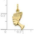 thumbnail image 4 of Avariah 10k Yellow Gold Solid Bust of Nefertiti Charm - 20mm, 4 of 6