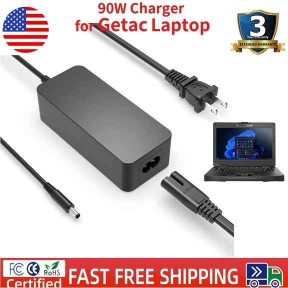 90W Charger for Getac B300 B300H S400 S410G2 B360 A140 K120 RX10 Laptop