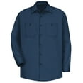 thumbnail image 2 of Red Kap Men's Long Sleeve Wrinkle-Resistant Cotton Work Shirt, 2 of 5