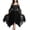 Black, variant on Halloween Witch Costume for Women, Off the Shoulder Dress, Adult Medieval Vampire Butterfly Sleeve Gothic Outfits for Halloween Cosplay Party