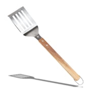 BBQ-AID 3 Piece Grill Set BBQ Accessories - Kitchen Tongs, Metal Spatula & Fork Utensils - Heavy Duty Stainless Steel Barbecue Grill Utensils for Outdoor Grill with Solid Sturdy Wood Handles