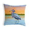 thumbnail image 2 of Betsy Drake KS493 12 x 12 in. Heron & Sunset Small No-Cord Pillow, 2 of 2