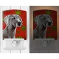 thumbnail image 2 of Carolines Treasures LH9341CNL Weimaraner Red & Green Snowflakes Holiday Christmas Ceramic Night Light, 2 of 2