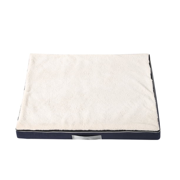 Greeniant Cama ortopédica para perros fácil de limpiar, para todas las razas, relación calidad-precio, cama grande para perros, cama para Suministros para perros Blanco azul 90X70X10CM