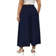 thumbnail image 5 of Certgust Hot Sales Under $35 Vacation Outfits for Women Wide Leg Pants for Women Flowy Palazzo Drawstring Elastic Waist with Pockets Summer Beach Vacation Outfits, 5 of 8