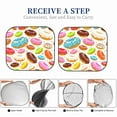 thumbnail image 6 of Disketp 2 Piece Color Donut Pattern Windshield Sunshades,Folding Windshield Sun Shade For Car Suv Trucks Sedan,Blocks Uv Rays Sun Visor Protector-Large, 6 of 7