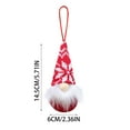 thumbnail image 4 of Christmas Gnomes Hanging Ornaments , Swedish Gnome Handmade Plush Santa Elves Christmas Tree Hanging Decorations Holiday Xmas Decorations, 4 of 10