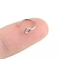 thumbnail image 2 of K-KED 50Pcs Fake Nose Ring C-Shape Septum Non Piercing Lip Ring Helix Earring Clip 20G-Black, 2 of 7