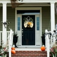thumbnail image 5 of Eveokoki Halloween Wooden Hanging Sign Happy Halloween Sign with Bow Vintage Halloween Door Hanger Sign for Farmhouse Home Window Outdoor Wall Party Decoration Supplies, 5 of 6
