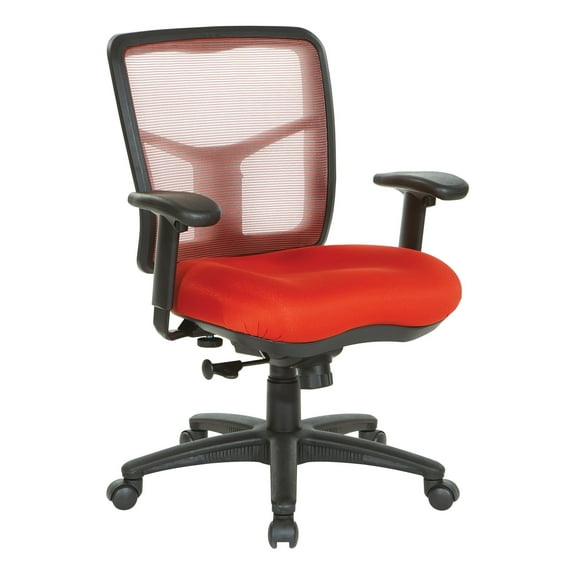 White Air Mist Mesh Fabric Back Office Chair