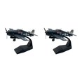 thumbnail image 1 of Ruiboury Detailed 1/72 Scale F6F Fighter Model Plane with Stand Decorative Desktop Accent Style A 2Set, 1 of 6