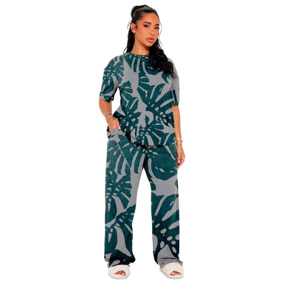 Conjunto De Pijama Shendy Vendy 2 Piezas Para Mujer Elegante Camisa Pantalon