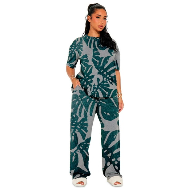 Conjunto De Pijama Shendy Vendy 2 Piezas Para Mujer Elegante Camisa Pantalon