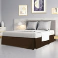 thumbnail image 1 of PiccoCasa Bed Skirt Double Brushed Microfiber with Dust Ruffle, Queen Dark Brown, 1 of 8