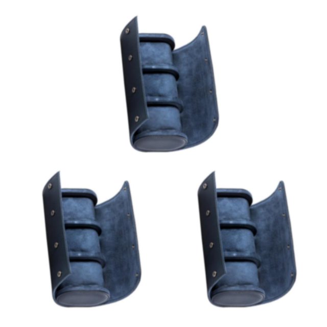 Kearding 3-Slot Watches Roll Travel Case PU Classic Organizer for Necklace Trip Type1 NO1