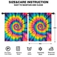 thumbnail image 2 of Blackout Kids Curtains,Colorful Rainbow Tie Dye Spiral Pattern Childrens Insulated Curtains Set Of 2,Bedroom Essentials,Toddler Room Decor 52"x63", 2 of 5