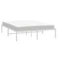 thumbnail image 3 of vidaXL Metal Bed Frame White 150x200 cm King Size, 3 of 5