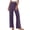 Purple, variant on SwiftWear Women's Elastic Waist Ribbed Lounge Pj Pants Soft Wide Leg Sleepwear Comfortable Knit Sleeping Trousers S-2XL