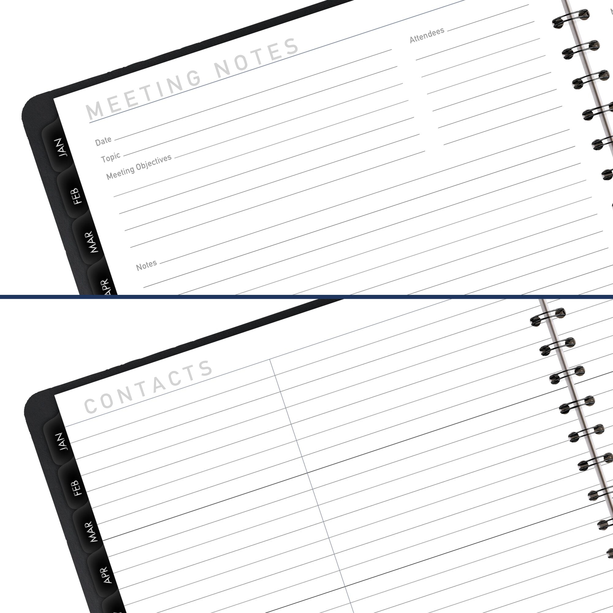AT-A-GLANCE Contemporary 2025 Weekly Monthly Planner Black Large 8 14 x 11 -