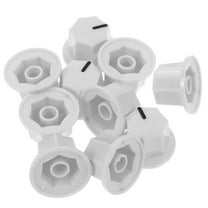 Worgeous  10 Pcs Electric Guitar Knobs for Replacement Musical Instrument White