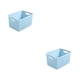 thumbnail image 2 of Matsuzay Cesta organizadora de ratán de plástico - Solución de almacenamiento versátil para el dormitorio o cualquier habitación hecha de azul METRO 2Conjunto, 2 of 6