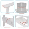 thumbnail image 3 of CHYVARY 4 Peaks Adirondack Chairs, Fire Pit Outdoor Patio Furniture,White, 3 of 6