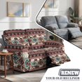 thumbnail image 4 of Jiueut Aztec Tribal Geometric Cow Pattern Recliner Loveseat Slipcover, Wear Resistant Recliner Chair Covers Elastic 2 Seat Couch Protector Soft Furniture Protector with Anti-Slip Edges, 4 of 7