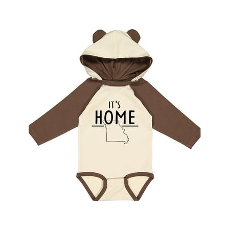 

Inktastic It s Home- State of Missouri Outline Gift Baby Boy or Baby Girl Long Sleeve Bodysuit