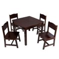 thumbnail image 1 of KidKraft Farmhouse Espresso Wood Table & Four Chair Set, 1 of 2