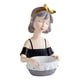 thumbnail image 2 of Escultura de estatuilla para niñas Escritorio de sujeción Contenedor de artículos diversos Caja de canasta de almacenamiento de tocador para Negro Macarena estatua de la escultura de las niñas, 2 of 8
