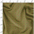 thumbnail image 2 of Soimoi Block Print Print,Cotton Cambric, Quilting Fabric Sold by The Yard 42 Inch Wide, Medium Weight Cotton Fabric, SewingSupplies,Olive Green, 2 of 6