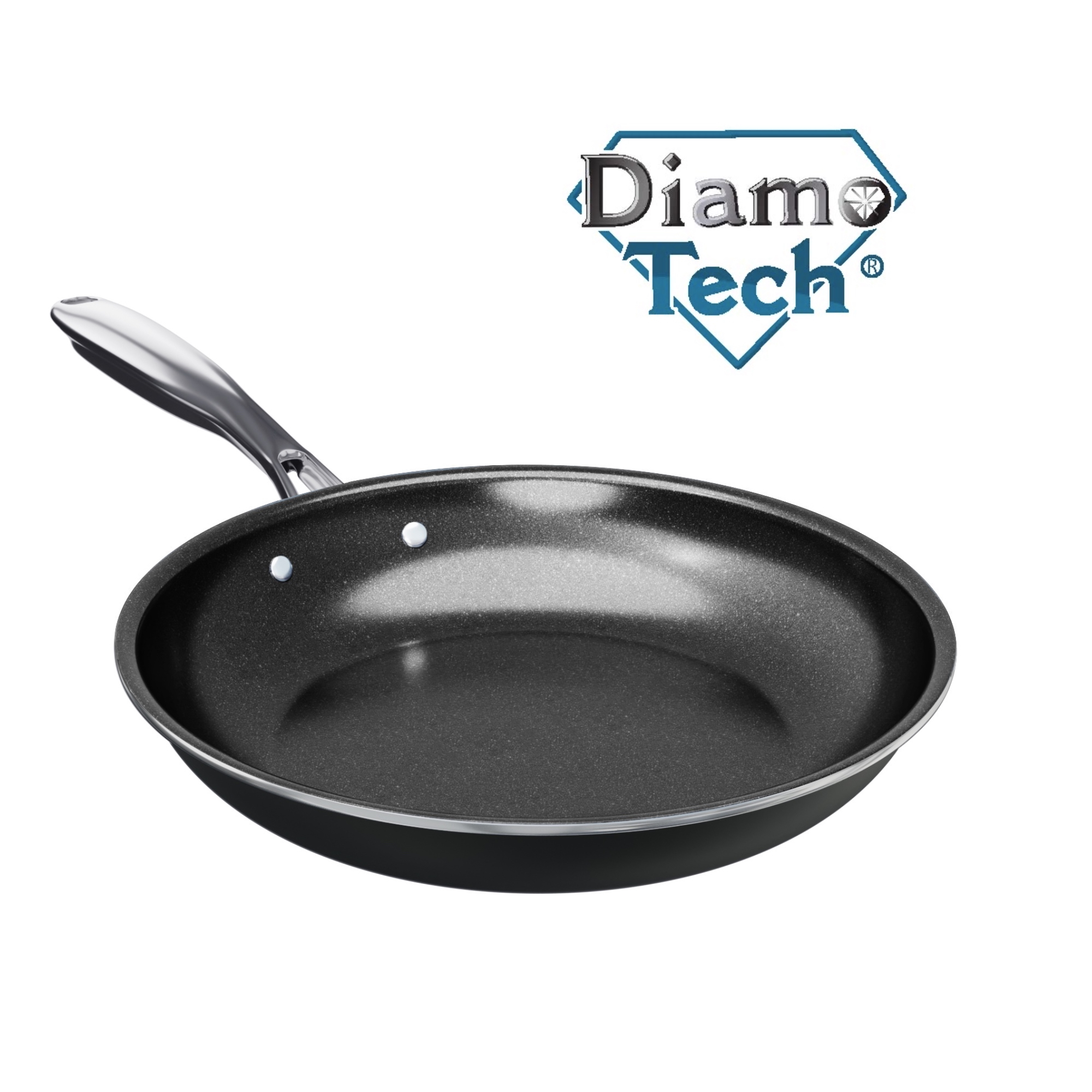 DiamoTech Toxin Free Ceramic Metal Utensil Oven Safe, 9.5 inch Fry Pan/Skillet - image 5 of 8