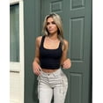 thumbnail image 4 of Women's 3 Piece Tank Tops Ribbed Seamless Workout Exercise Shirts Yoga Crop Tops, 4 of 5