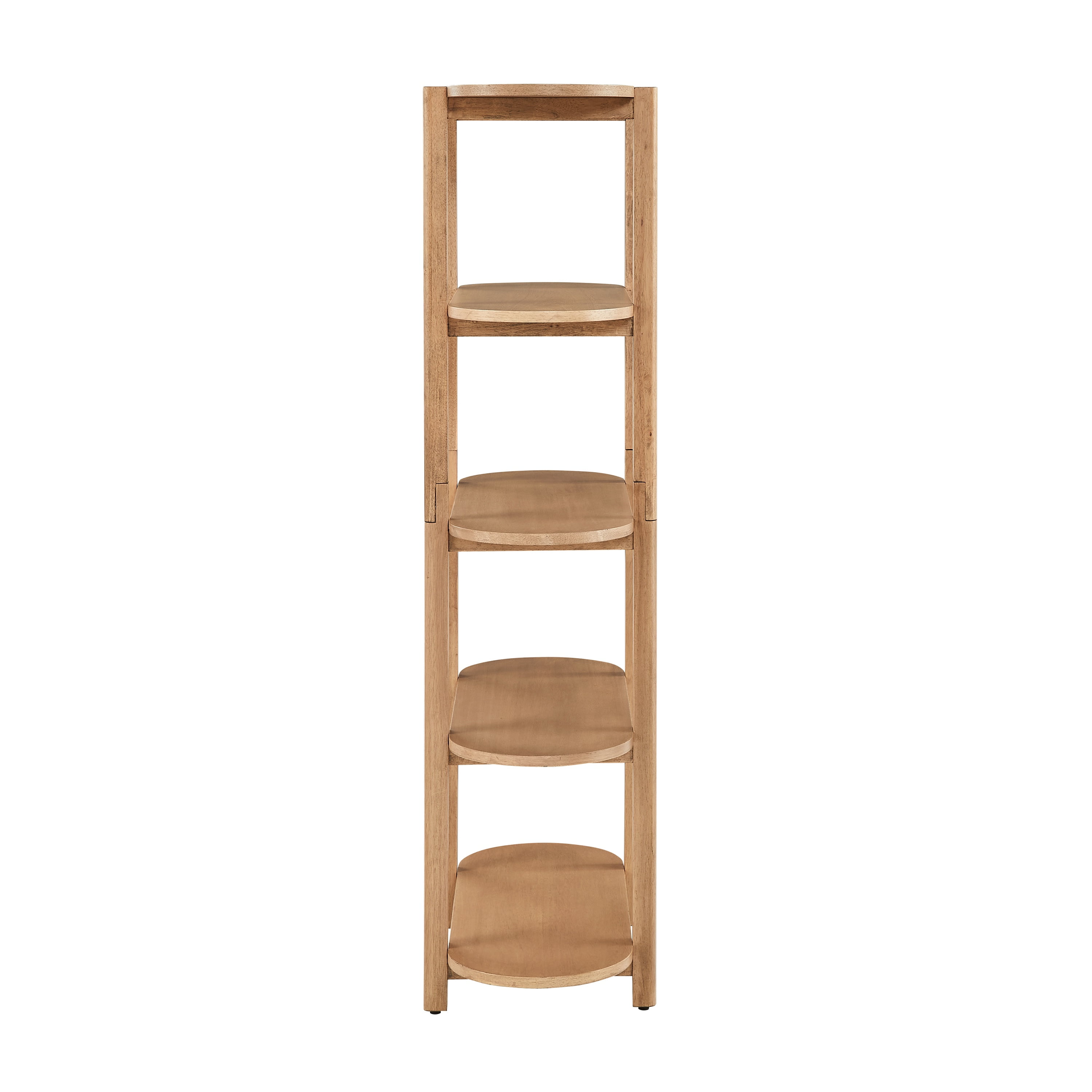 Modern 60" Oak Wood Bookcase