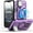 Purple, variant on KOMI for iPhone 16e Case with Adjustable Camera Cover Stand & Screen Protector,[Compatible with MagSafe] [Military Grade Protection] Shockproof Phone Case for iPhone 16e 2025 6.1 inch, Red