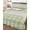 Sage Green, White, Cream, variant on Quilt King Size Bedding Set, Retro Green Reversible Summer Quilt 3 Pieces, Farmhouse Buffalo Plaid Vintage Beige Lightweight Bedspreads Coverlets with 2 Pillow Shams for All Seasons