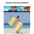 thumbnail image 5 of Yellow Grey Stripes Towel Set of 3, Soft Microfiber Bath Towels, Hand Towel, Washcloths, Modern Minimalist Solid Gradient Quick-Dry Absorbent Towels for Bathroom Kitchen Hotel Beach Gym Spa, 5 of 7