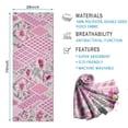 thumbnail image 2 of Pioneer Flower Floral Print Pattern Hot Yoga Mat Towel Non Slip for Hot Yoga - Quick-Drying Yoga Mat Cover with 4 Corner Pockets with Travel Bag - Hot Yoga Towel Non Slip 74"x26", 2 of 6