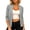 Gray, variant on BXJX Womens Knit Cotton Cardigans, Long Sleeve Casual Soft Open Front Fall Outerwear Beige Size S-3XL