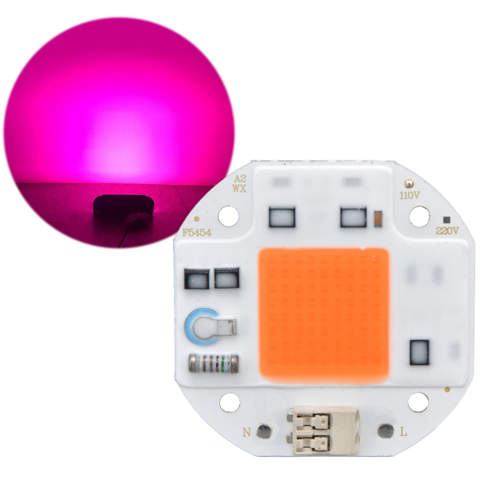 Perle Lumineuse de Croissance à DEL, Module de Puce de Lampe à Base en Aluminium à Spectre Complet à Haute Luminosité pour la Croissance des Plantes, Convient aux Lampes de Modélisation DIY et à d'Autres Produits d'Éclairage, Longue Durée de Vie